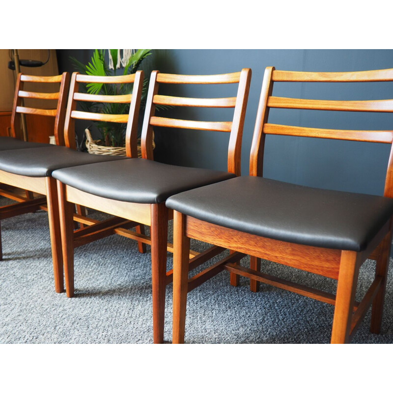 Set of 4 vintage teak dining chairs by  A&FH Furniture