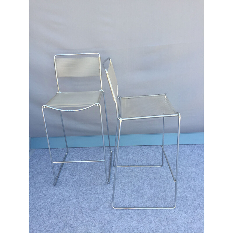 Pair of vintage stools by Giandomenico Belotti, 1960s