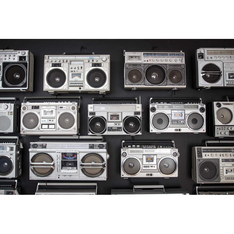 Vintage collection of 27 boomboxes - 1980s