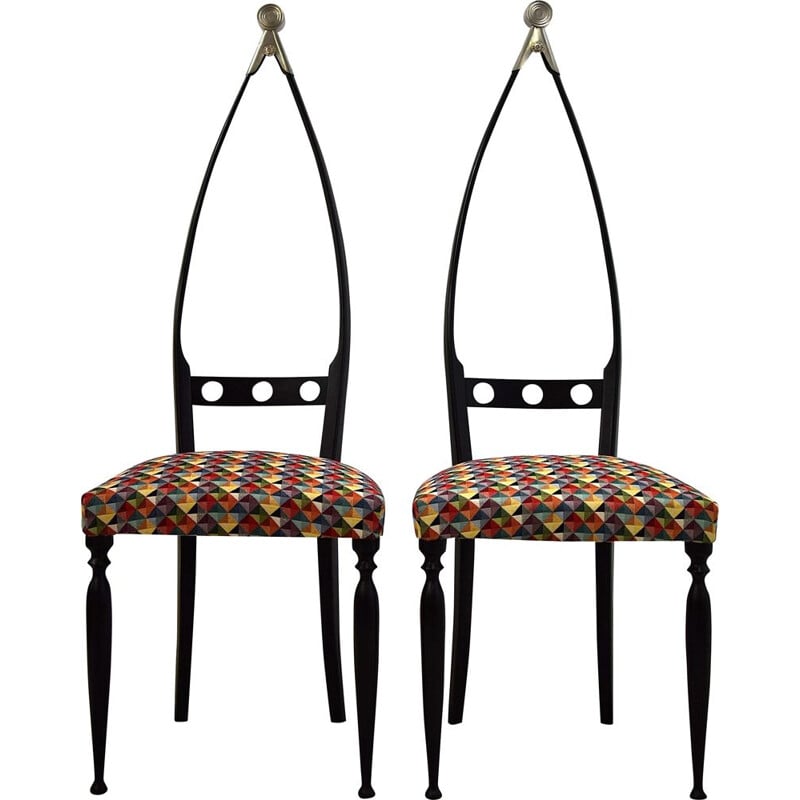 Pair of vintage chairs by Pozzi and Verga