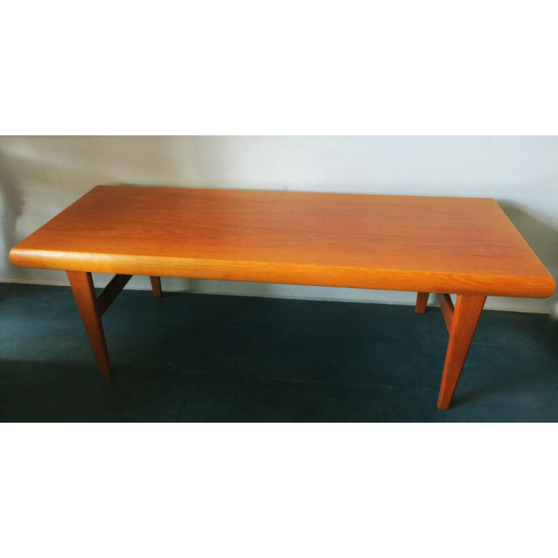 Vintage multifunctional teak coffee table by Johannes Andersen for Trioh, 1960s