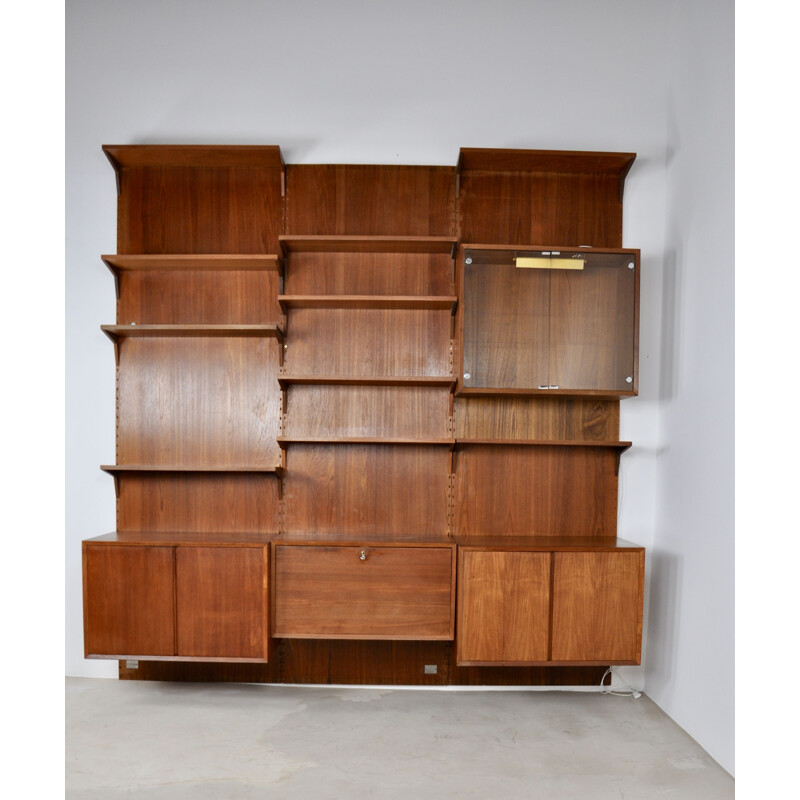 Vintage wall unit Royal System by Poul Cadovuis, 1960's