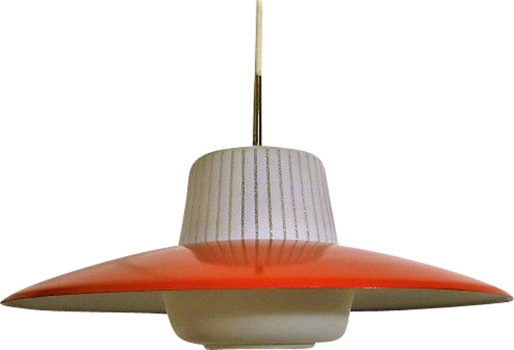 1970 red opaline suspension with original designIlluminati10