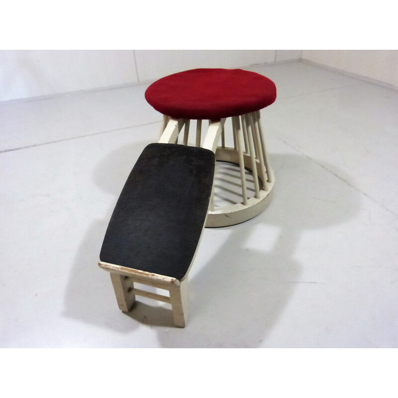 Vintage Shoe store stool 1950s