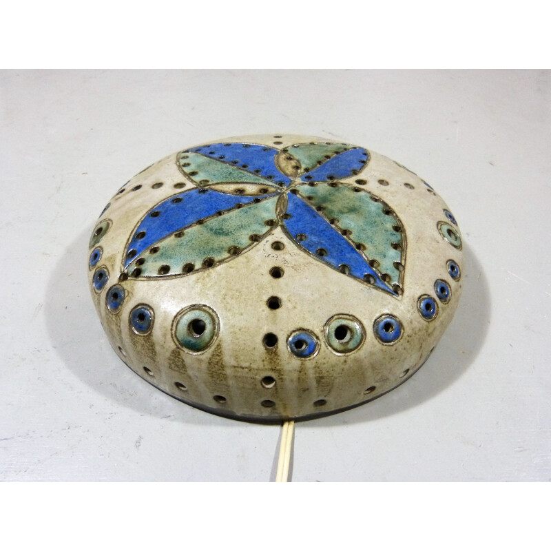 Vintage pottery wall lamp by Hannie Mein, 1960