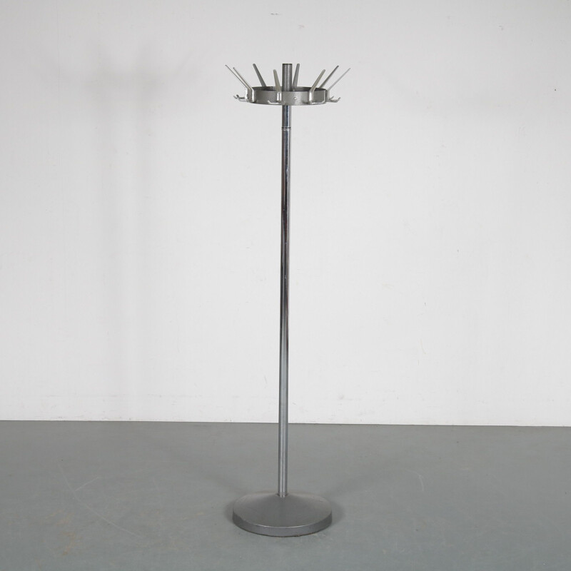 Free standing coat rack vintage manufactured by Oostwoud in the Netherlands 1960s