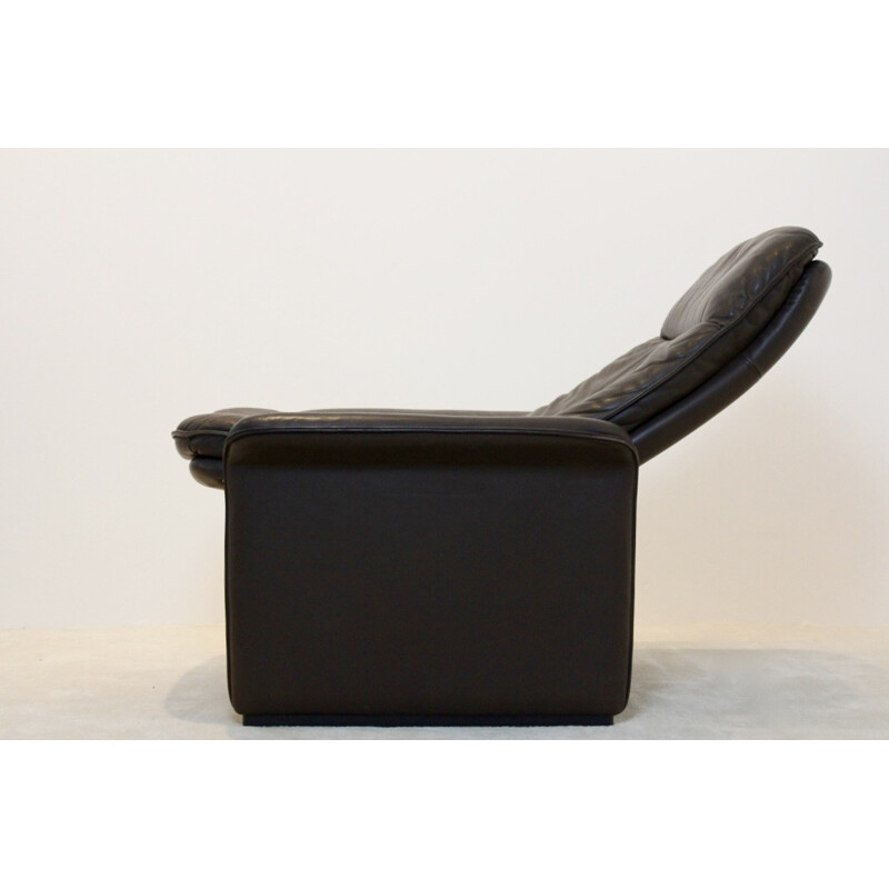 De Sede "DS-50" adjustable lounge chair and its ottoman - 1970s