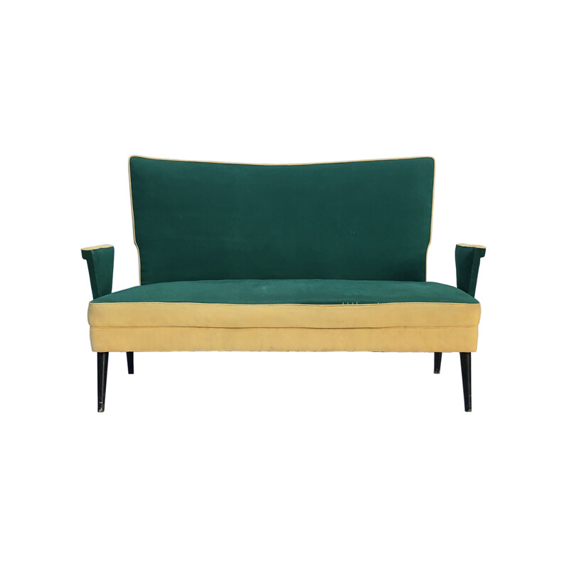 Mid Century Love Seat Sofa Custom MadeItalian 1950s