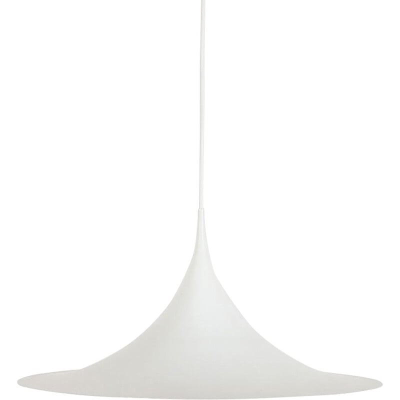 Vintage White Semi lamp By Claus Bonderup and Torsten Thorup 1968
