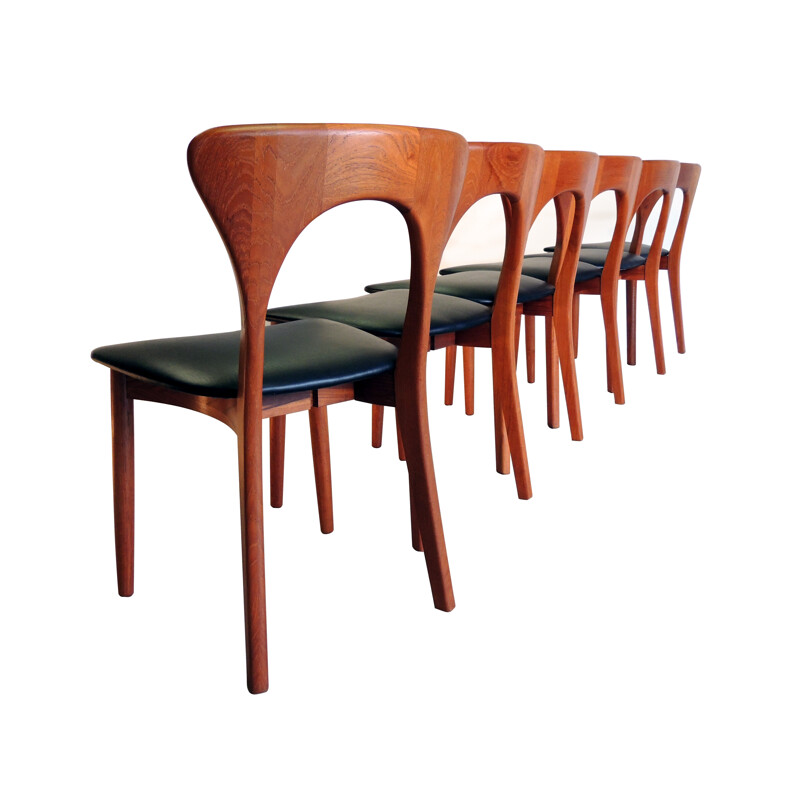 6 "Peter" chairs, Niels KOEFOEDS - 1960s