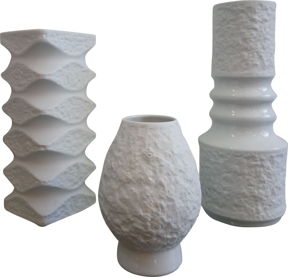KPM Bavaria Porcelain Vase White 70s