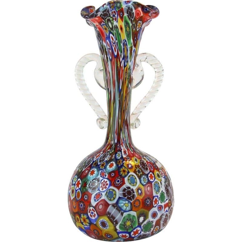 Vintage Vase from Fratelli Toso, Murano Glass 1960s