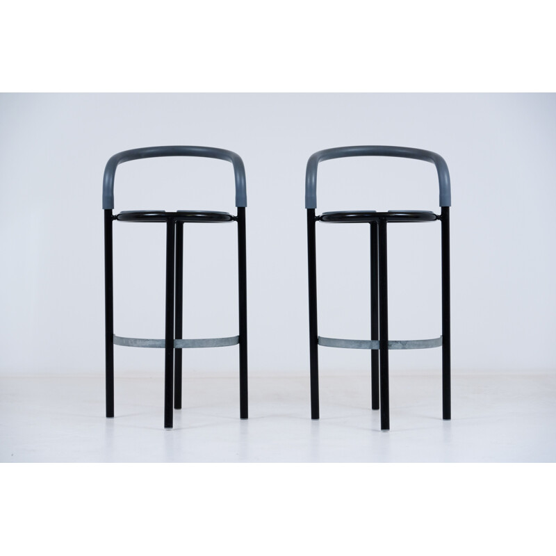 Pair of vintage Fritz hansen Pelikan stools by Niels Gammelgaard 1987