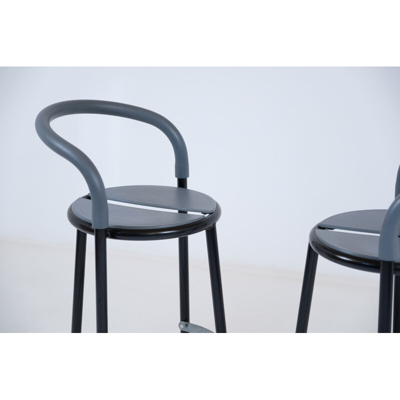Pair of vintage Fritz hansen Pelikan stools by Niels Gammelgaard 1987