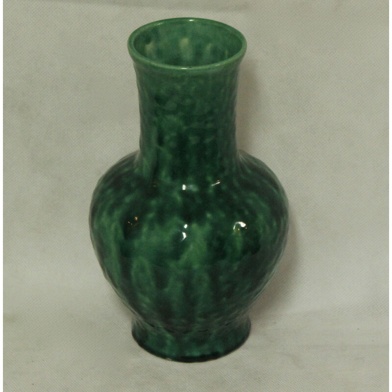 Vase in green ceramic, Edmond LACHENAL - 1930s