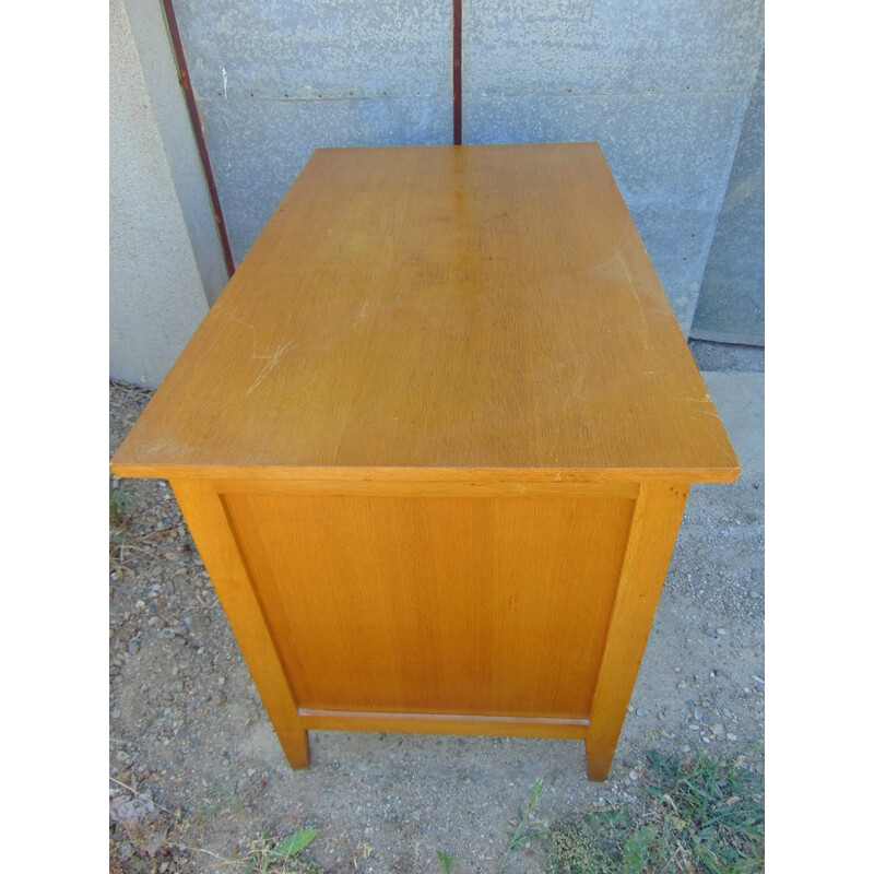 Vintage desk in light wood - 1960s
