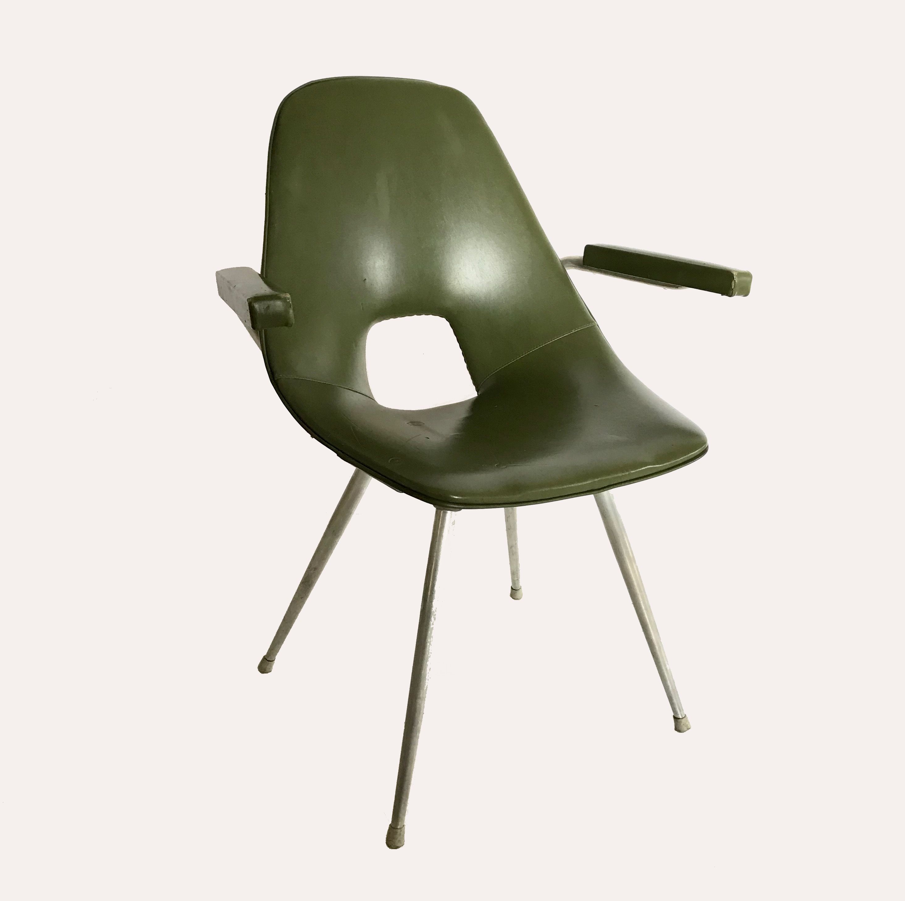 Vintage Office Chair By S I A Italy 1950 Design Market