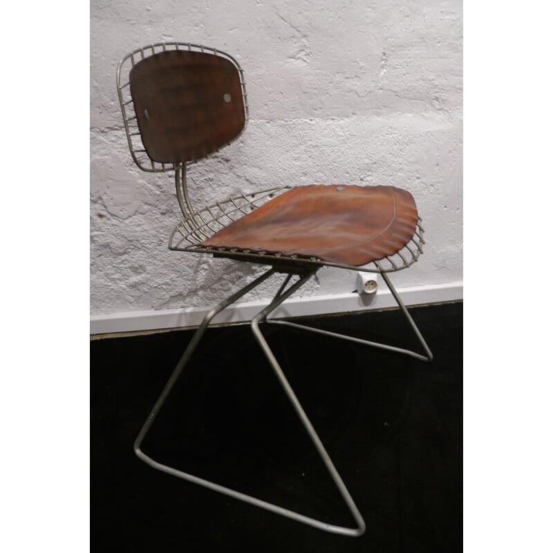 4 chairs "Beaubourg" Michel Cadestin - 70
