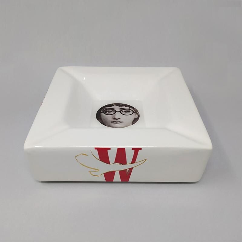 VIntage Fornasetti Porcelain Ashtray Empty Pocket by Piero Fornasetti for Winston 1970s
