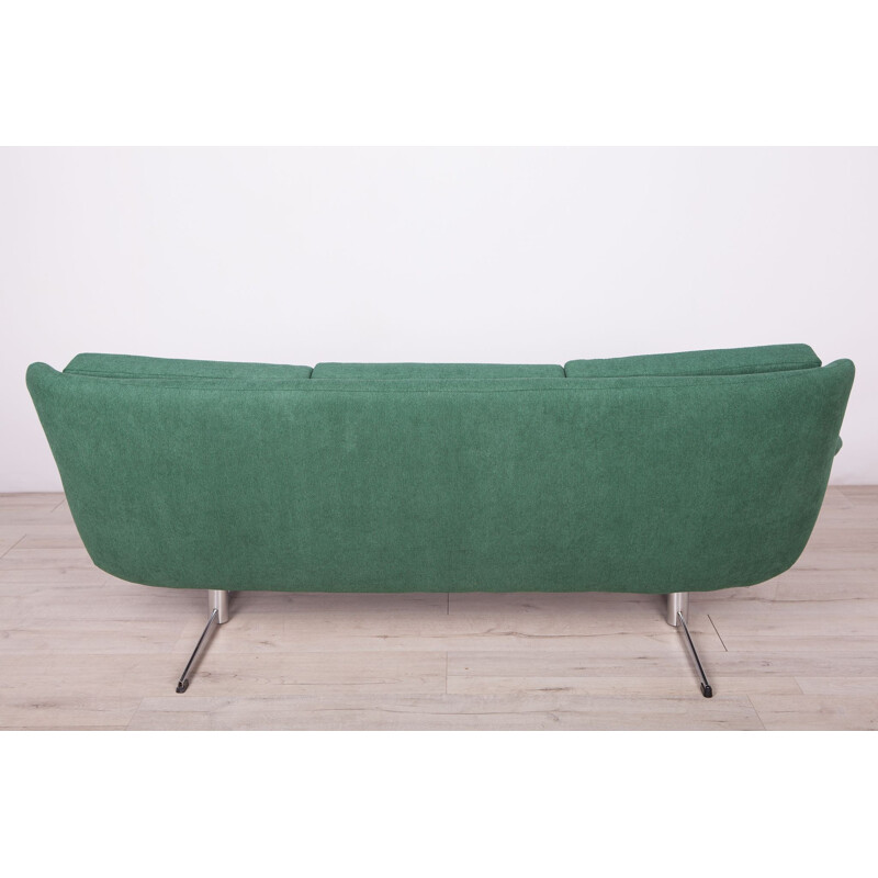 Vintage 3-seater sofa green, Denmark 1970