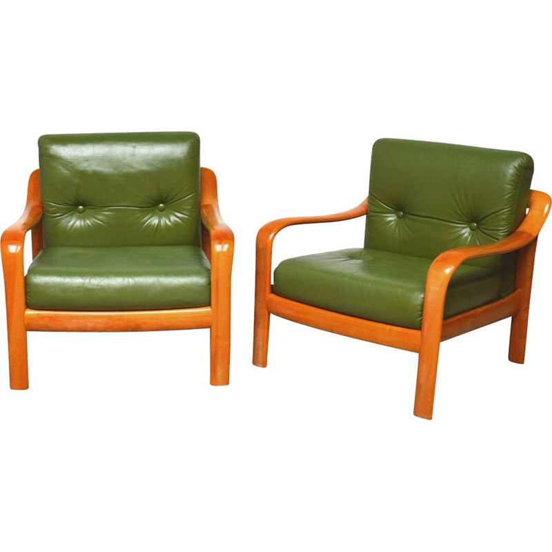 Pair of  vintage Wilhelm Knoll armchairs 1960s