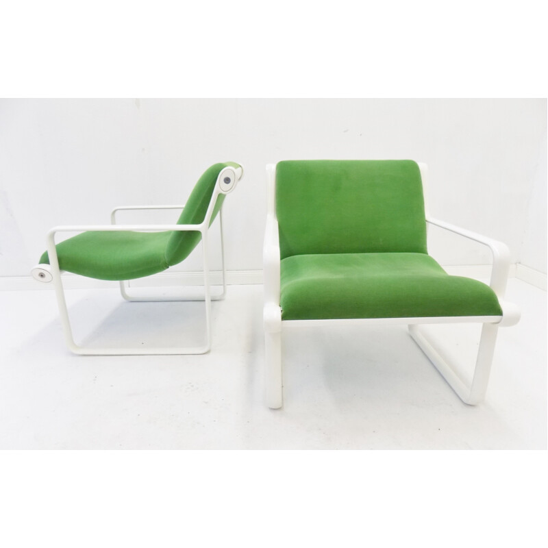 Details about   1970s Mid-Century Modern Sling Lounge Armchairs Hannah & Morrison Knoll A Pair 