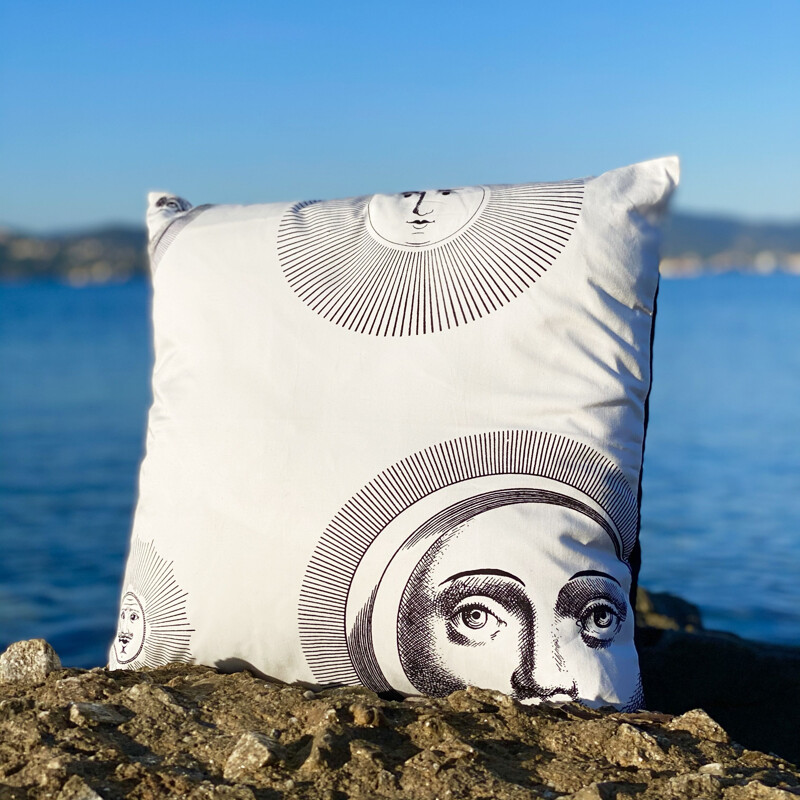 Set of 4 vintage cushion covers Pietro Fornasetti Italy 1980