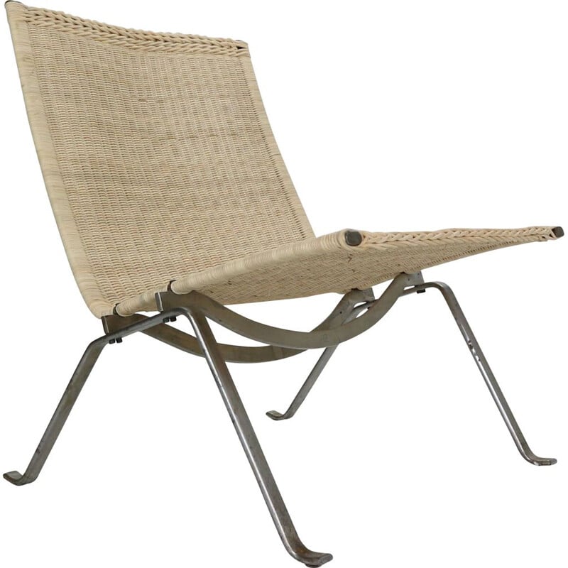 Vintage Poul Kjaerholm Easy Chair For E. Kold Christensen Denmark 1956s