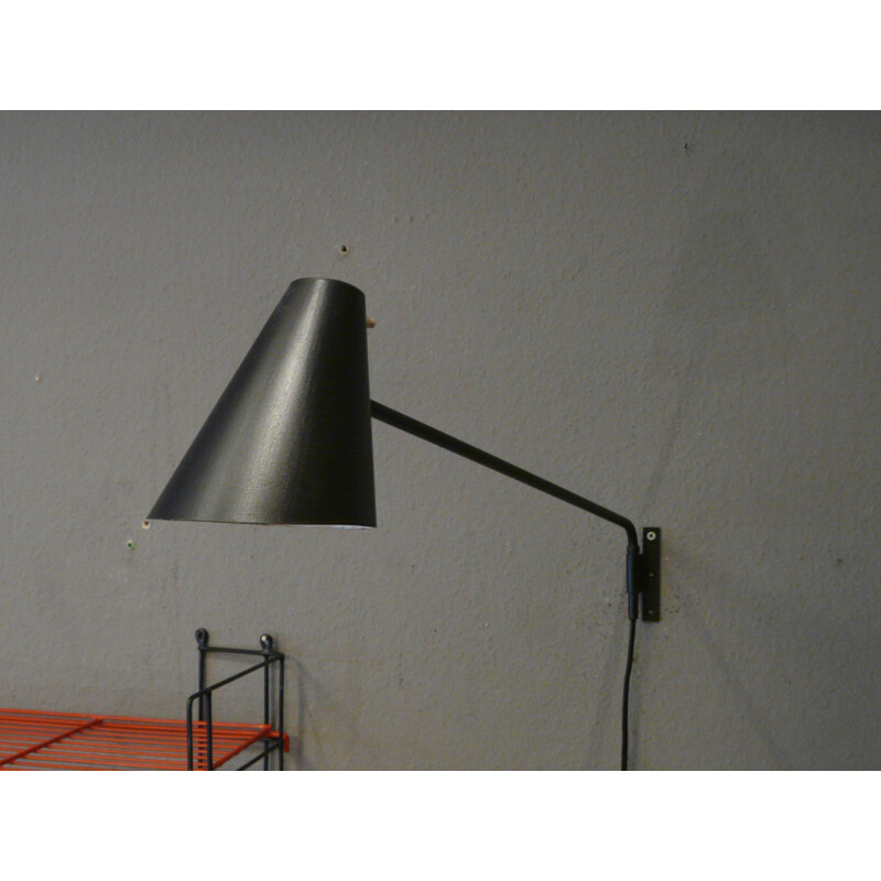 Vintage metal wall lamp - 50s