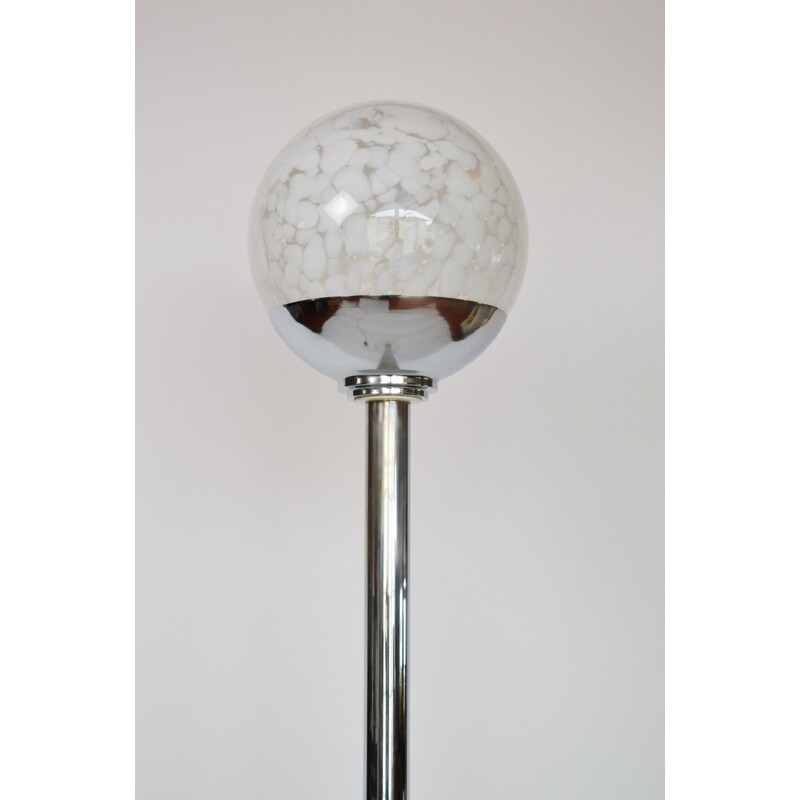 Mazzega Murano glass sphere floor lamp - 1960s