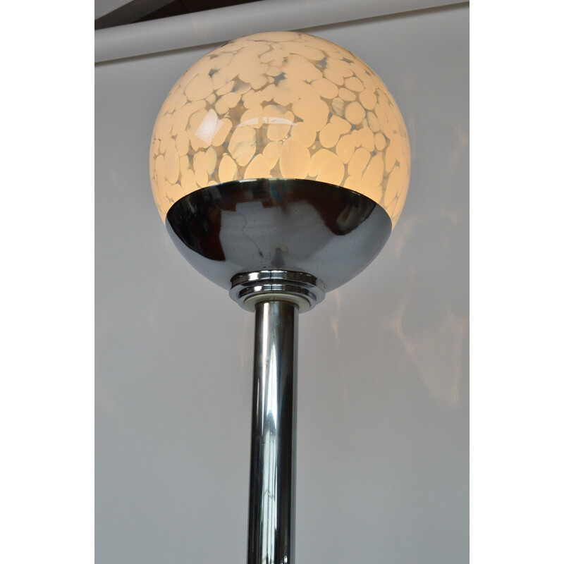 Mazzega Murano glass sphere floor lamp - 1960s