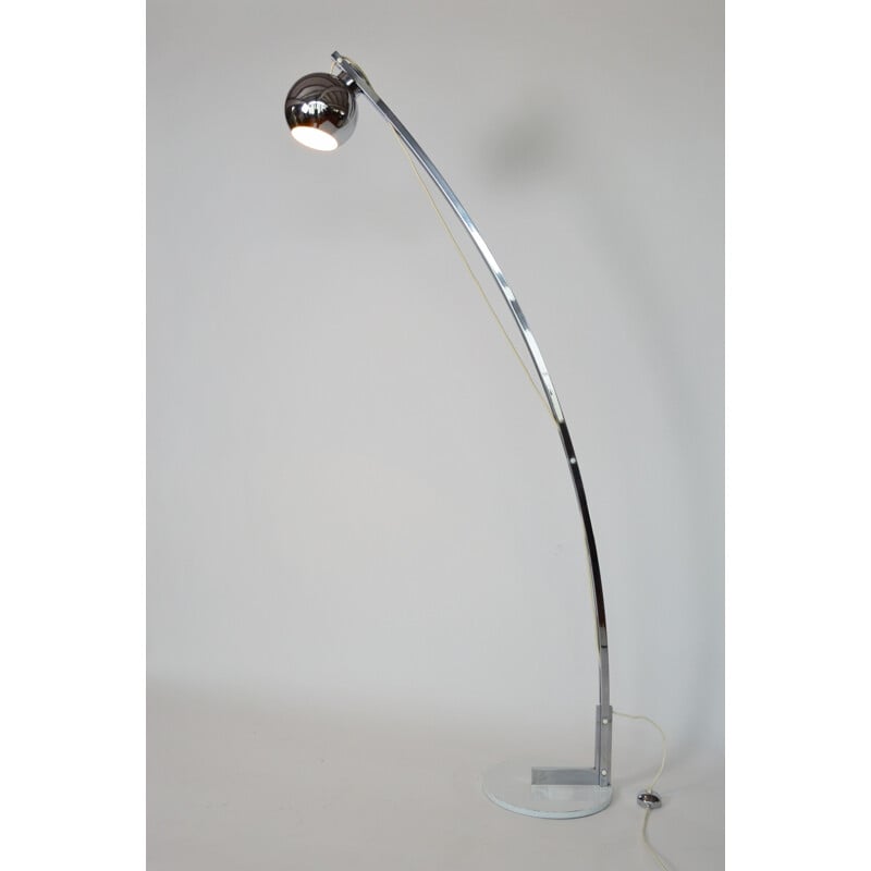 Reggiani Arc chrome floor lamp - 1960s