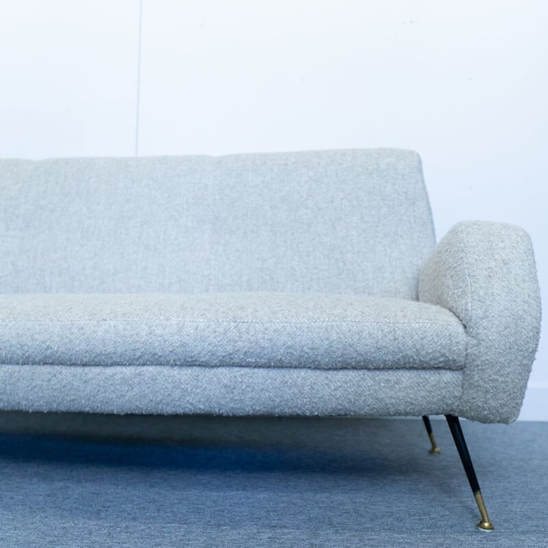 Vintage curved sofa by Gigi Radice for Minotti 1960