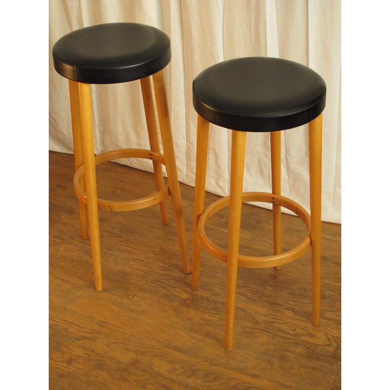 Pair of vintage stools - 50s
