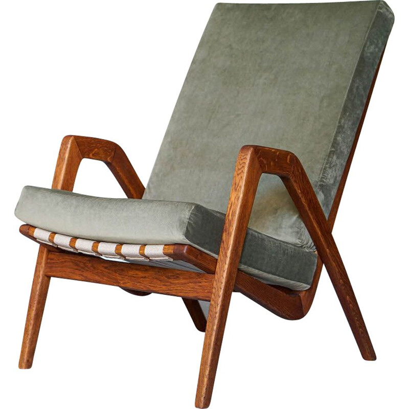 Vintage armchair by Jan Vanek for Uluv 1960s