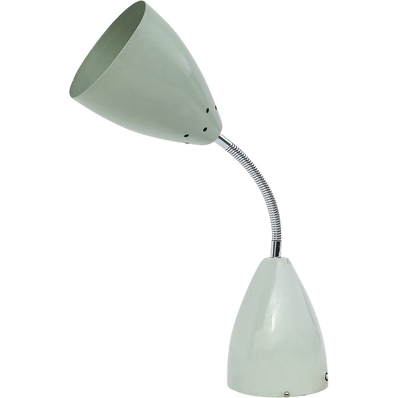 Mid-century "Sun" table lamp in white metal, Max BILL - 1960s