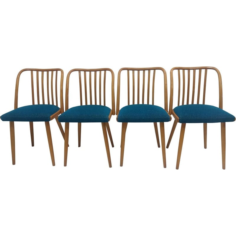 Set of 4 vintage chair by Antonín Šuman for Ton, Czechoslovakia 1960s