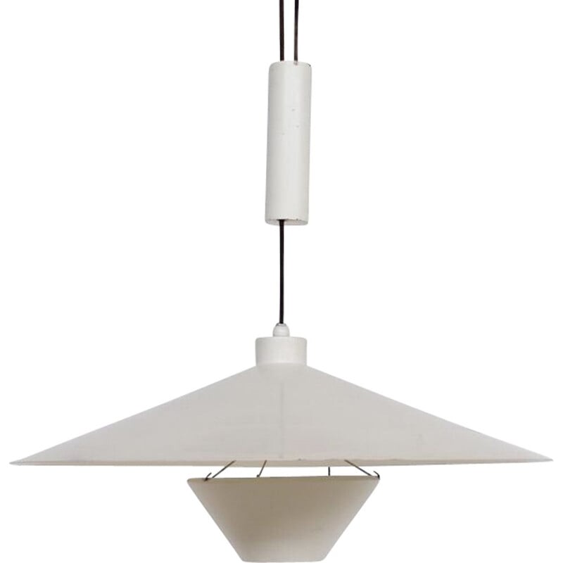 Large midventury counterbalanced ceiling light by Florence Knoll for Knoll International 1968s