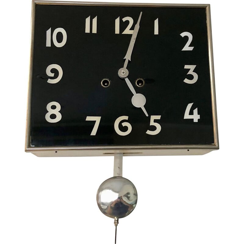 Vintage wall clock by Kienzle, Art Deco, Czechoslovakia