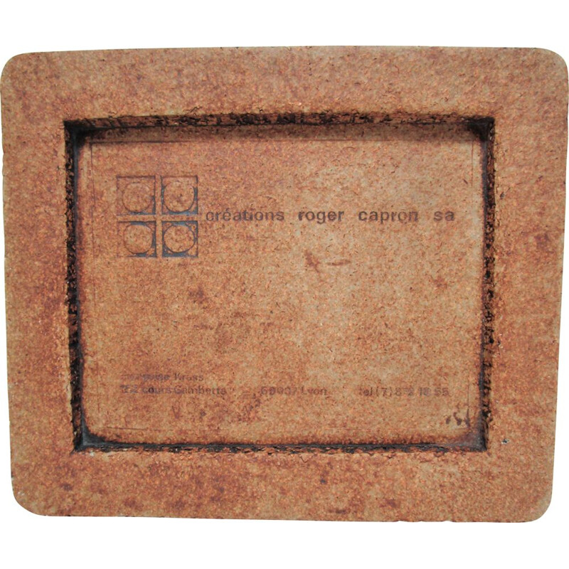 Mid century stoneware desk mat by Roger Capron, 1970
