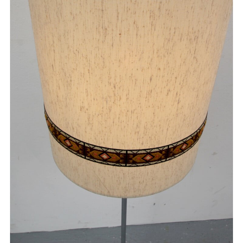 Floor lamp with lamp shade in textil - 1960s