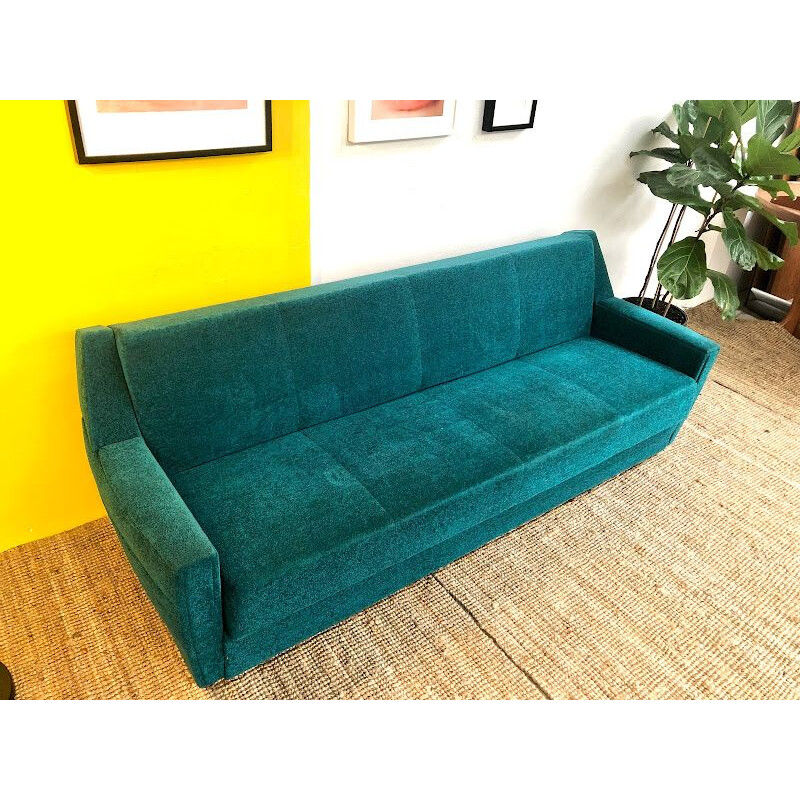 Vintage velvet sofa bed