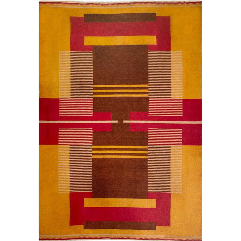 Vintage wool rug by Antonin Kybal, 1948