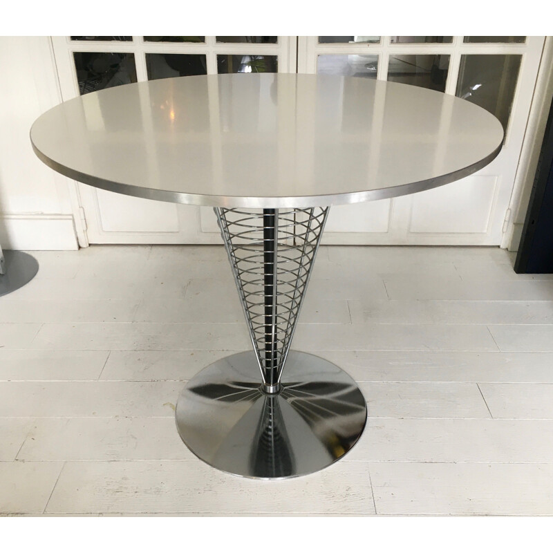 Vintage Wire cone side table by Verner Panton for Fritz Hansen, 1989