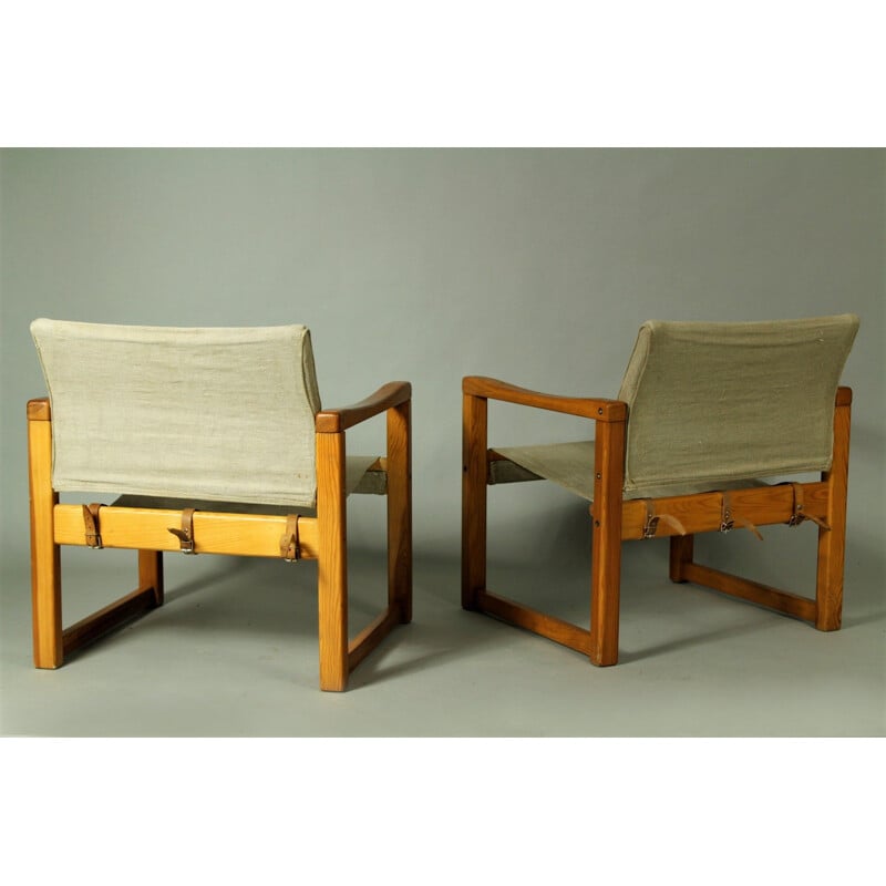 Pair of vintage model Diana armchairs by Karin Mobring for Ikea, Sweden 1970s