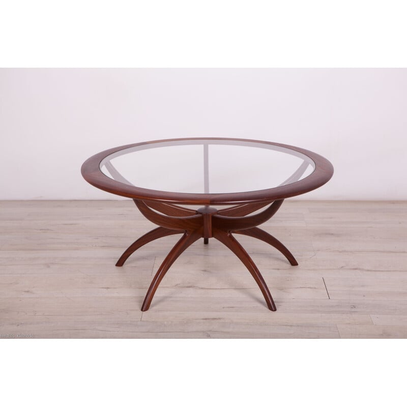 Vintage round spider coffee table by Victor Wilkins for G-Plan, 1960s
