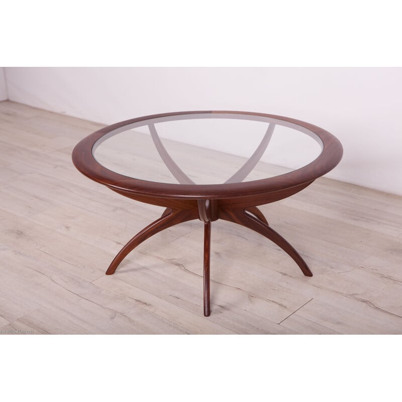 Vintage round spider coffee table by Victor Wilkins for G-Plan, 1960s