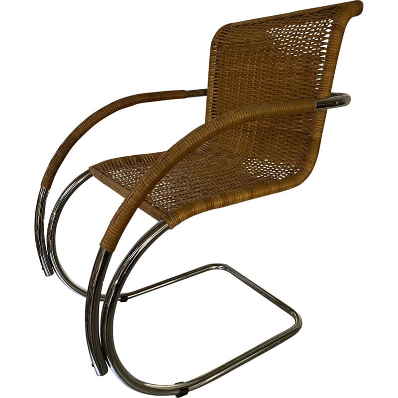 Vintage cane armchair
