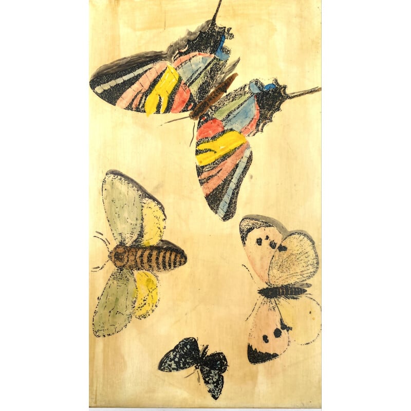 Mid century "Butterflies" box by Piero Fornasetti, Italy 1950s