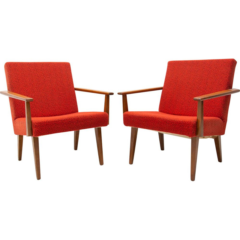 Pair of mid century armchairs by Tatra Nábytok, Czechoslovakia 1960s